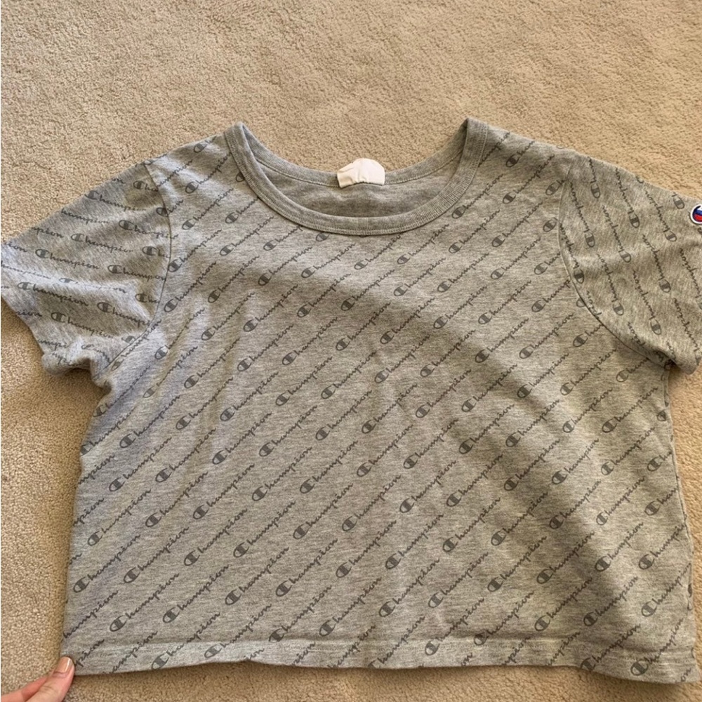 Champion Gray crop top